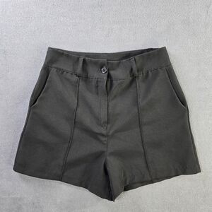 Casual Twill Pintuck High Waist Women's Shorts